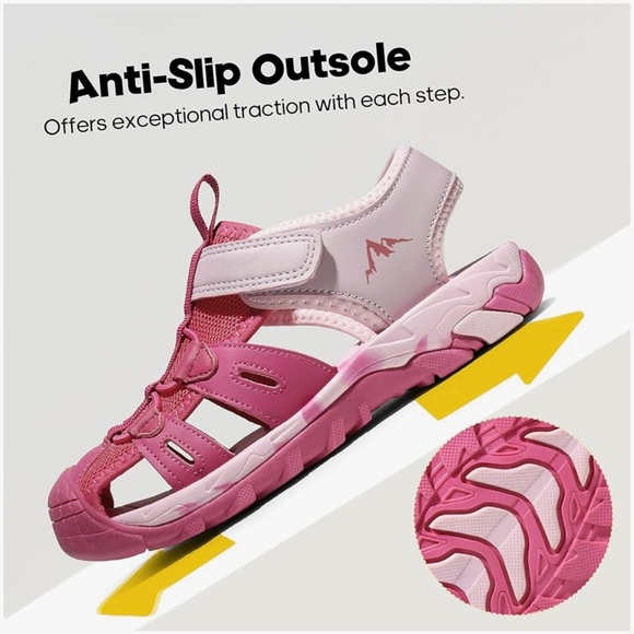 NORTIV  Sandals Summer Boys Girls Kids Sandals Closed-toe Water Hiking Lightweig - Picture 3 of 5